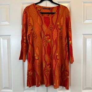Gudrun Sjoden Orange A Line Dress